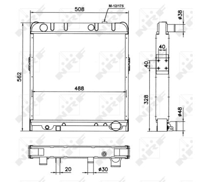 Radiatore Nissan 52141 - 32-52141 - 32-52141