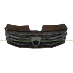 Griglia Radiatore Nera per Dacia Sandero e Sandero Stepway DA2202001 - 64-DA2202001 - 64-DA2202001