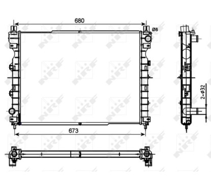 Radiatore Land Rover 53096
