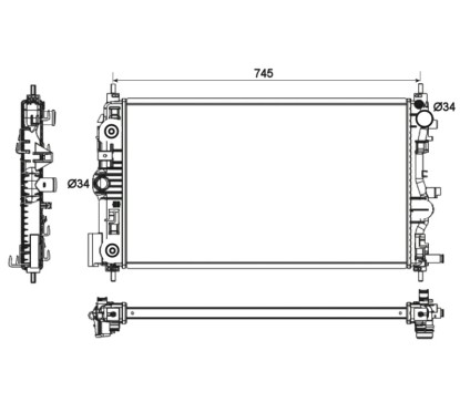 Radiatore Chevrolet 53131