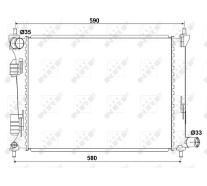 Radiatore Kia 53166