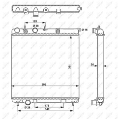 Radiatore Citroen 53837 - 32-53837 - 32-53837