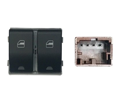 Blocco Porta anteriore sinistro (Connettore Marrone) (4 Pin) per Volkswagen Polo VKB76005 - 31-VKB76005 - 31-VKB76005