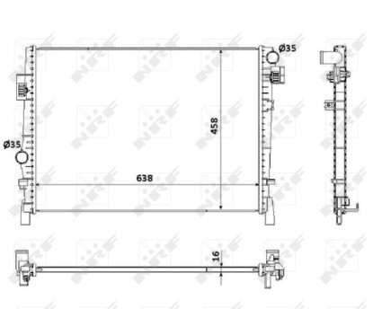 Radiatore Dodge 53901