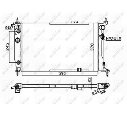 Radiatore Opel 54201