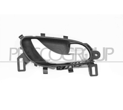 Maniglia Interna anteriore/Posteriore destro Nera (Con Leva Cromata) per Nissan Qashqai DS7128605