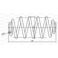 Molla Ammortizzatore Elicoidale CSR9039.00