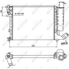 Radiatore Citroen 58184 - 32-58184 - 32-58184