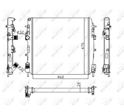 Radiatore Nissan 58317A