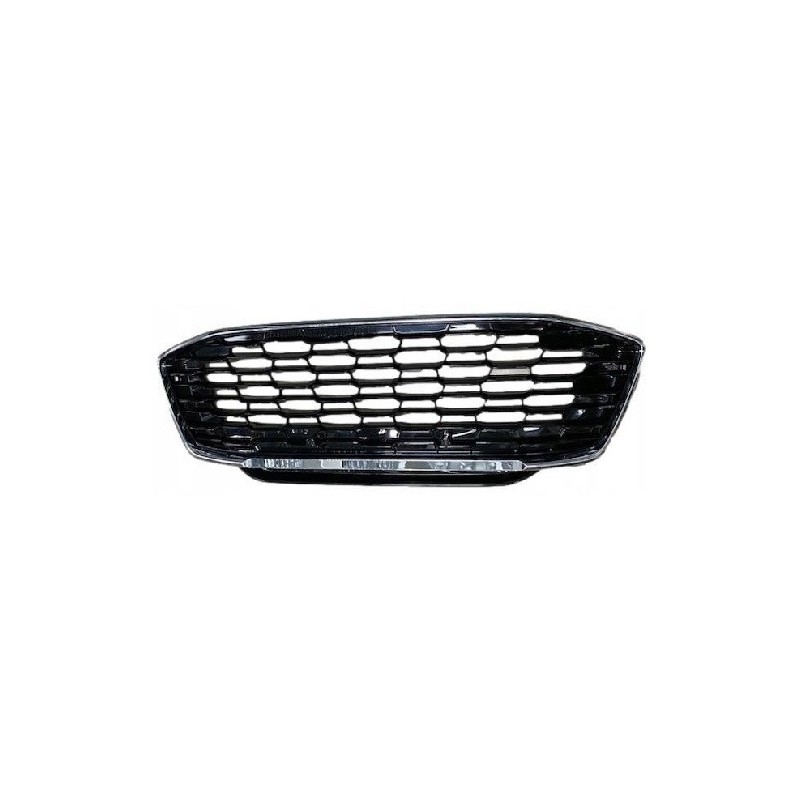 Griglia Radiatore Nera Lucida C/Cornice Cromata per Ford Puma FD6202001