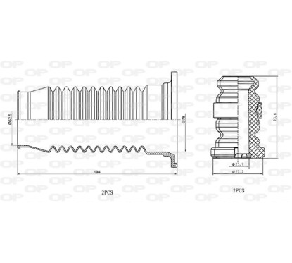 Kit Parapolvere Ammortizzatore DCK5049.04 - 80-DCK5049.04 - 80-DCK5049.04