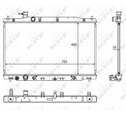 Radiatore Honda 58469