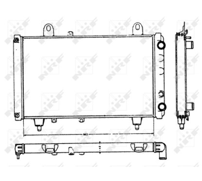 Radiatore Citroen 58749