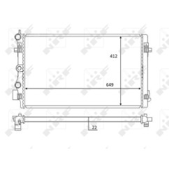 Radiatore Volkswagen 59056 - 32-59056 - 32-59056