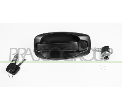 Maniglia Esterna anteriore sinistro Nera (Con Serratura e per Citroen Nemo, Fiat Doblo e Fiorino e altri modelli FT9078042