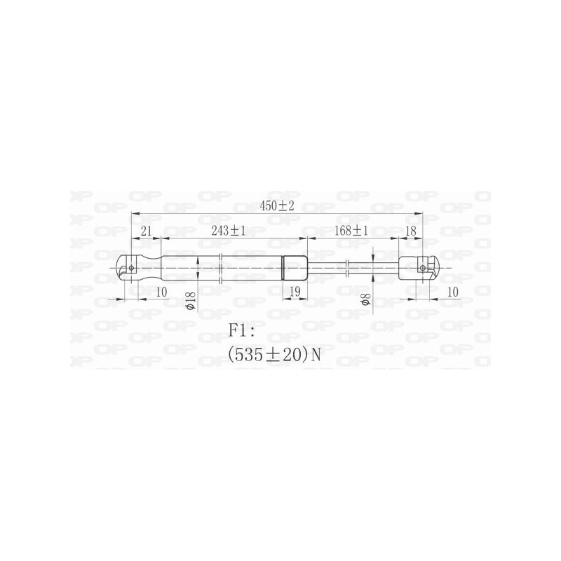Molla A Gas Portellone posteriore destro/Sinistro per Volkswagen Golf (V) e Golf (V) Gti-Gtd GSR6006.00