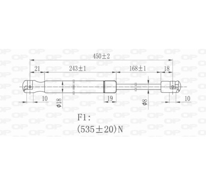 Molla A Gas Portellone posteriore destro/Sinistro per Volkswagen Golf (V) e Golf (V) Gti-Gtd GSR6006.00 - 80-GSR6006.00 -