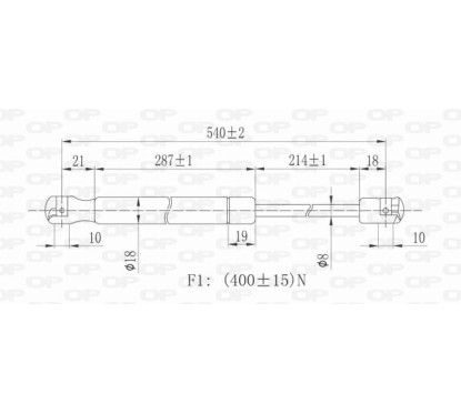 Molla A Gas Portellone posteriore destro/Sinistro per Mercedes Classe A (W168) GSR6009.00 - 80-GSR6009.00 - 80-GSR6009.00