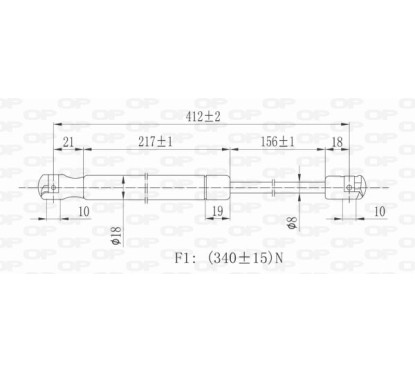 Molla A Gas Portellone posteriore destro/Sinistro per Renault Clio GSR6011.00 - 80-GSR6011.00 - 80-GSR6011.00