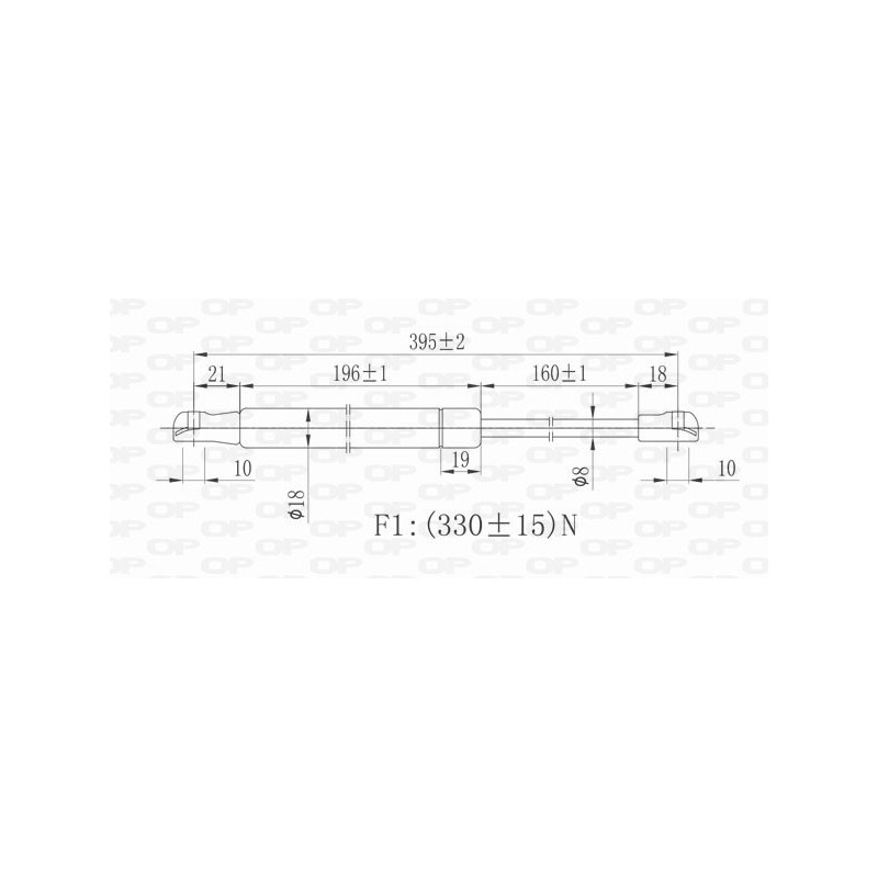 Molla A Gas Cofano anteriore destro/Sinistro per Bmw 3 (E90), 3 (E90/E91) e 3 (E91) Touring e altri modelli GSR6017.00