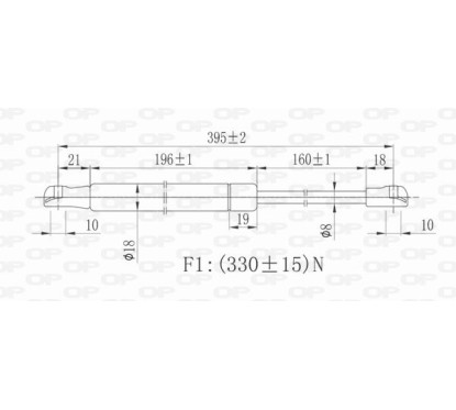 Molla A Gas Cofano anteriore destro/Sinistro per Bmw 3 (E90), 3 (E90/E91) e 3 (E91) Touring e altri modelli GSR6017.00 -