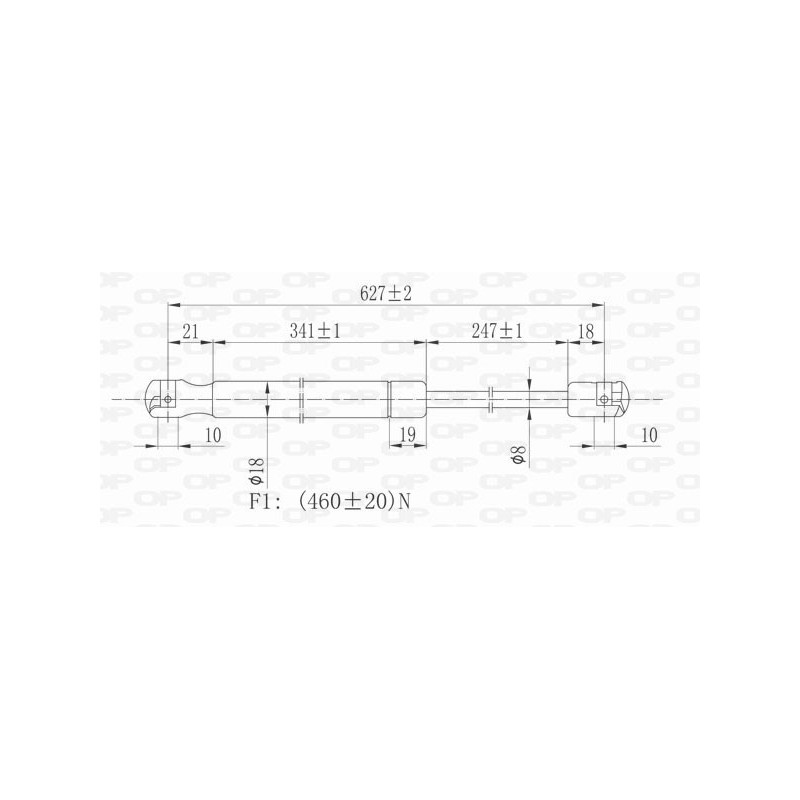 Molla A Gas Portellone posteriore destro/Sinistro per Fiat Croma (194) GSR6018.00