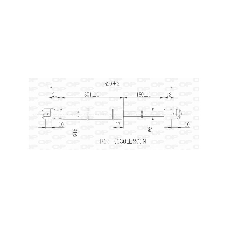Molla A Gas Portellone posteriore destro/Sinistro per Renault Scenic-Grand Scenic GSR6024.00