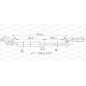 Molla A Gas Portellone posteriore sinistro con Staffa per Toyota Yaris GSR6026.10