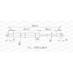Molla A Gas Portellone posteriore destro/Sinistro per Audi A4 (8E2_B6), A4 (8Ec_B7) e Ford Focus GSR6039.00