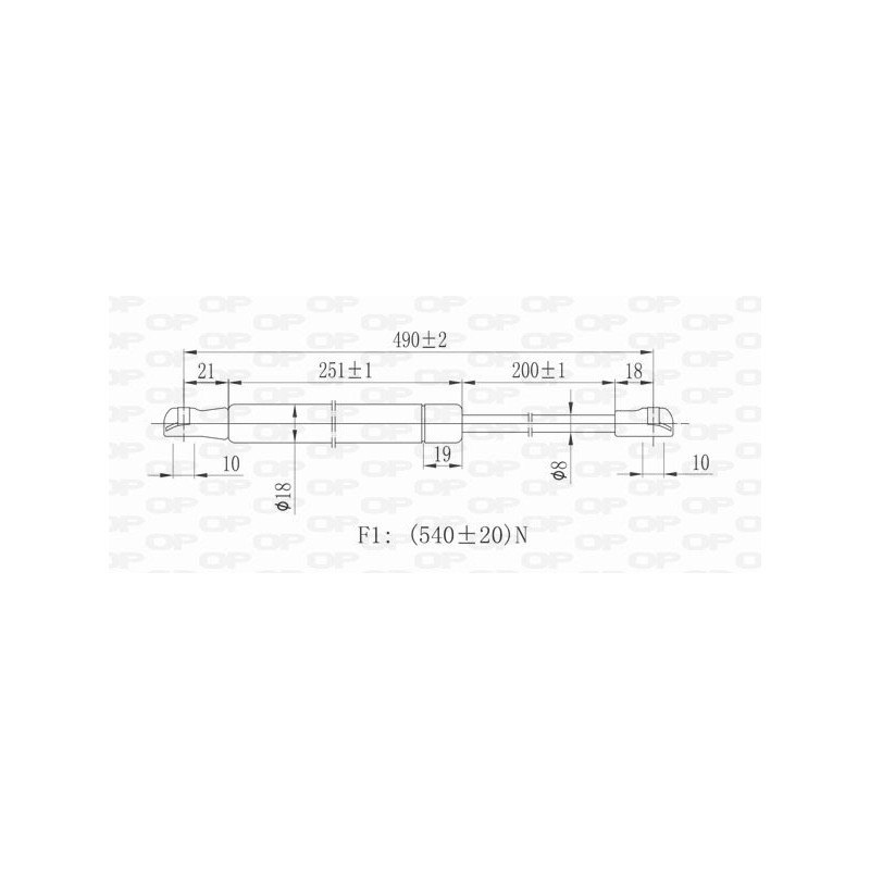 Molla A Gas Portellone posteriore destro/Sinistro per Audi A4 (8E2_B6), A4 (8Ec_B7) e Ford Focus GSR6039.00