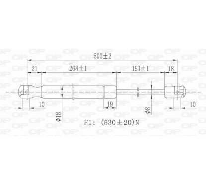Molla A Gas Portellone posteriore destro/Sinistro per Audi A4 (8K2_B8) e A4 (9**_**) GSR6041.00 - 80-GSR6041.00 -