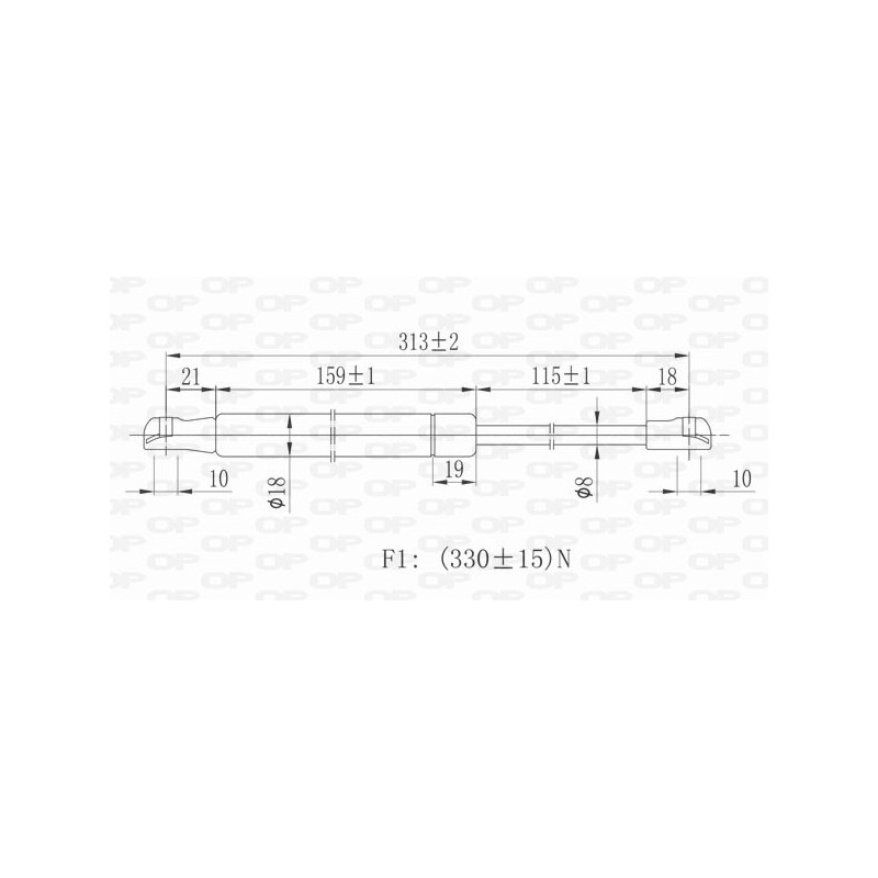 Molla A Gas Cofano anteriore destro/Sinistro per Bmw 5 (E60/E61) e 5 (E60N/E61N) GSR6060.00