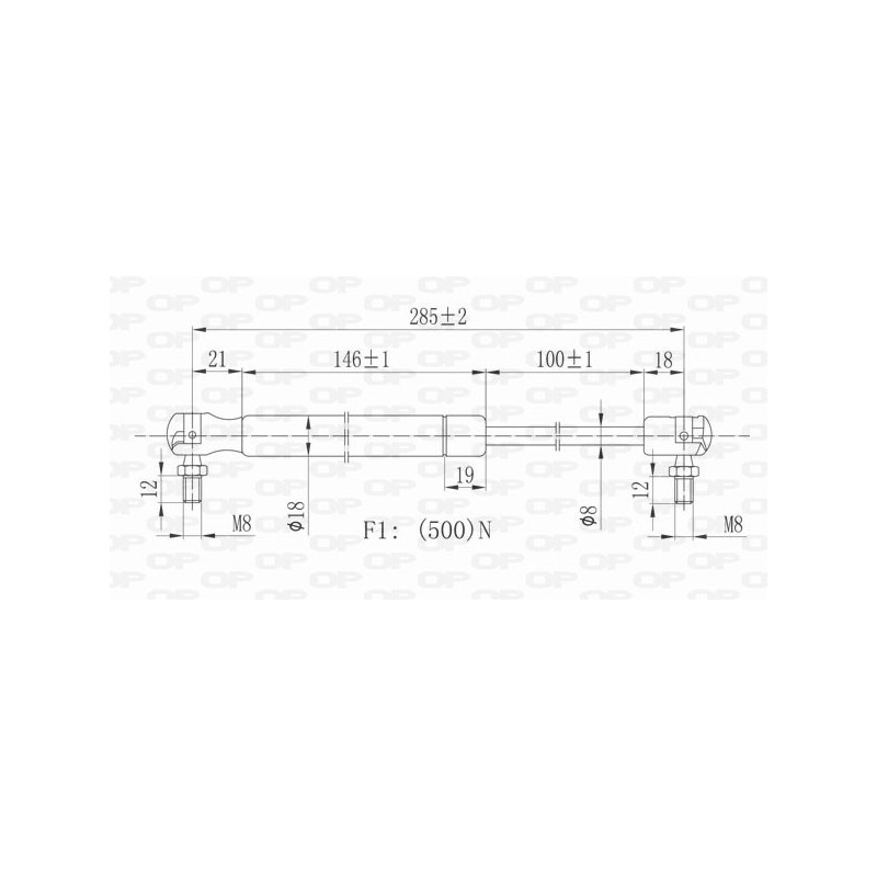 Molla A Gas Cofano anteriore destro/Sinistro per Jeep Grand Cherokee GSR6067.00