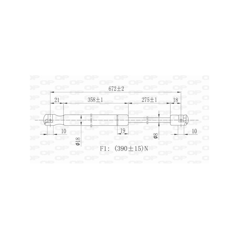 Molla A Gas Portellone posteriore destro/Sinistro per Citroen Xsara Picasso (N68_) GSR6079.00