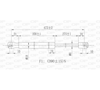 Molla A Gas Portellone posteriore destro/Sinistro per Citroen Xsara Picasso (N68_) GSR6079.00 - 80-GSR6079.00 - 80-GSR6079.00
