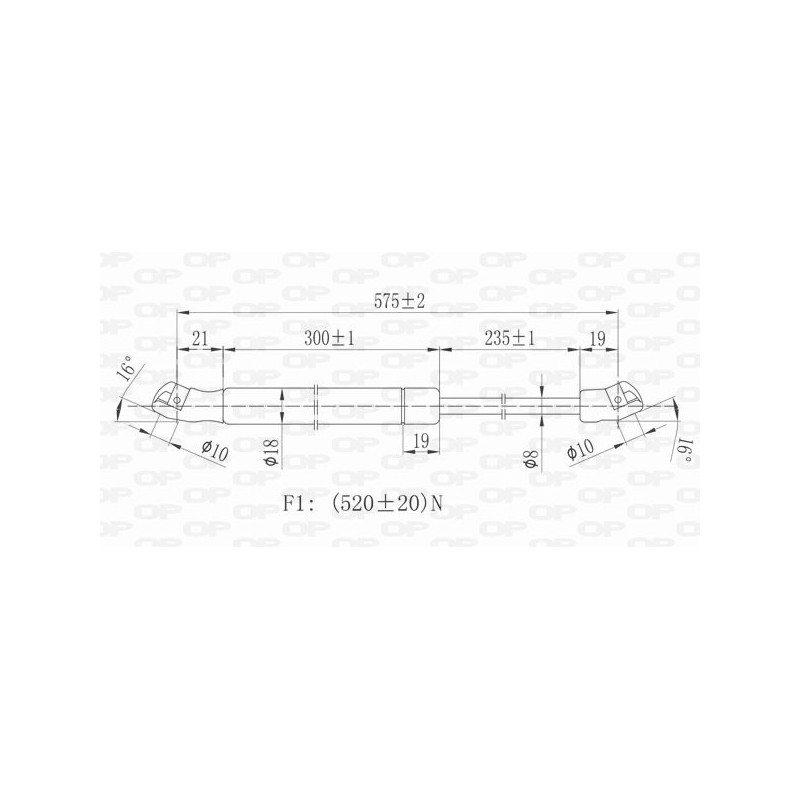 Molla A Gas Portellone posteriore destro/Sinistro per Opel Astra G GSR6100.00