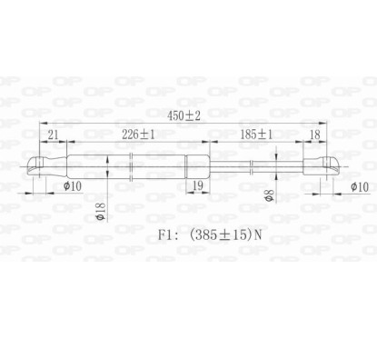 Molla A Gas Portellone posteriore destro/Sinistro per Renault Clio GSR6108.00 - 80-GSR6108.00 - 80-GSR6108.00