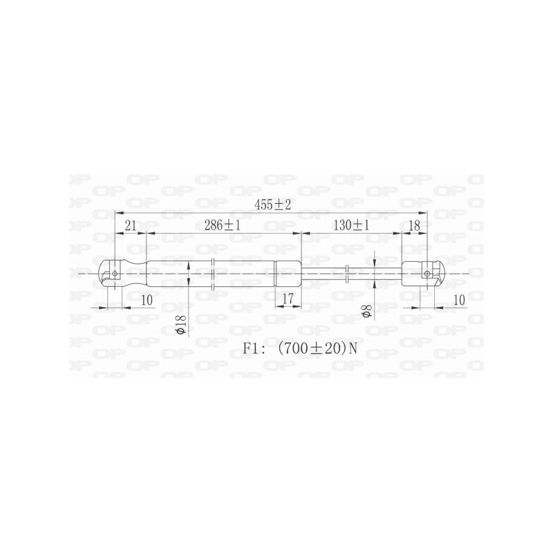Molla A Gas Portellone posteriore destro/Sinistro per Ford Focus GSR6110.00
