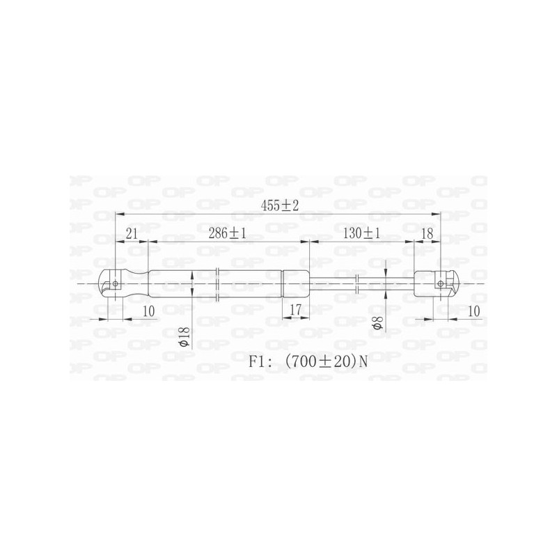 Molla A Gas Portellone posteriore destro/Sinistro per Ford Focus GSR6113.00