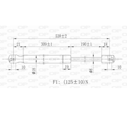 Molla A Gas Cofano anteriore destro/Sinistro per Volkswagen Touareg GSR6118.00 - 80-GSR6118.00 - 80-GSR6118.00