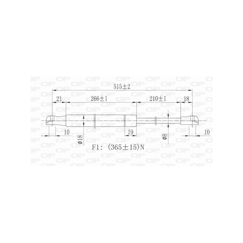 Molla A Gas Portellone posteriore destro/Sinistro per Nissan Qashqai GSR6130.00
