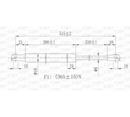 Molla A Gas Portellone posteriore destro/Sinistro per Nissan Qashqai GSR6130.00 - 80-GSR6130.00 - 80-GSR6130.00