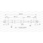 Molla A Gas Portellone posteriore destro/Sinistro per Fiat Sedici e Suzuki SX4 GSR6131.00