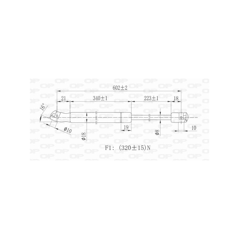 Molla A Gas Portellone posteriore destro/Sinistro per Chevrolet-Daewoo Cruze e Volvo S40-V40 GSR6257.00
