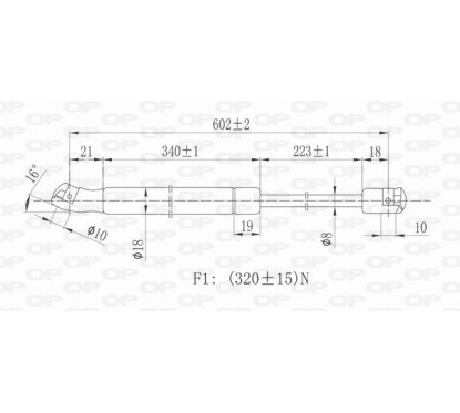 Molla A Gas Portellone posteriore destro/Sinistro per Chevrolet-Daewoo Cruze e Volvo S40-V40 GSR6257.00 - 80-GSR6257.00 -