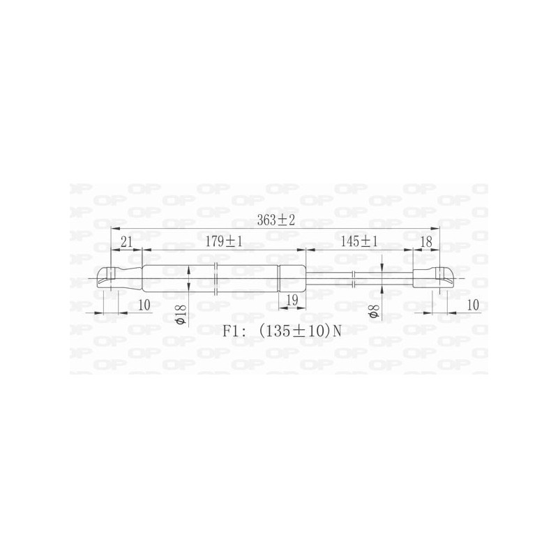 Molla A Gas Lunotto posteriore destro/Sinistro per Renault Scenic-Grand Scenic GSR6339.00