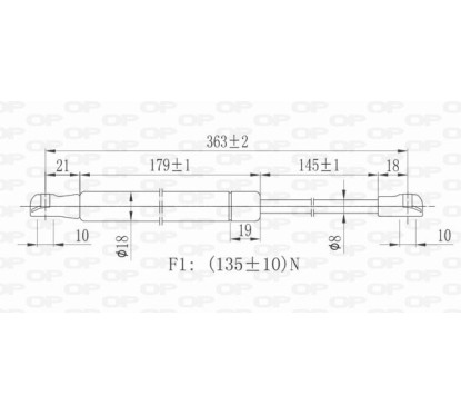 Molla A Gas Lunotto posteriore destro/Sinistro per Renault Scenic-Grand Scenic GSR6339.00 - 80-GSR6339.00 - 80-GSR6339.00