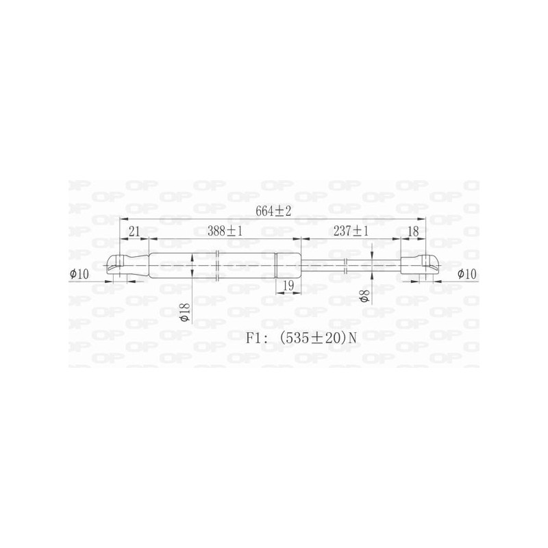 Molla A Gas Portellone posteriore destro/Sinistro per Renault Scenic-Grand Scenic (X-Mod) GSR6340.00