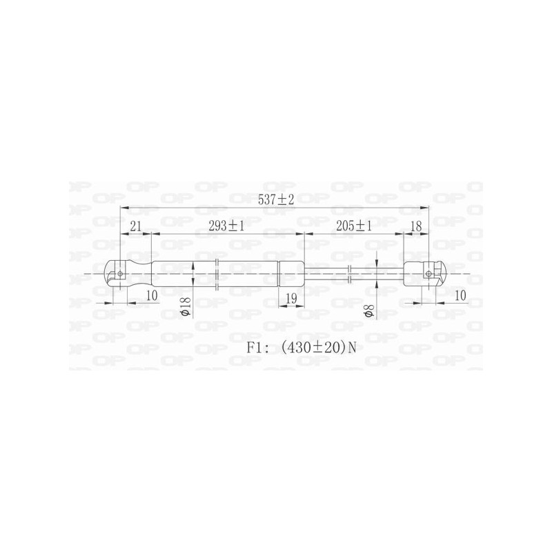 Molla A Gas Portellone posteriore destro/Sinistro per Opel Astra G GSR6359.00
