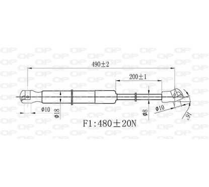 Molla A Gas Portellone posteriore destro/Sinistro per Skoda Octavia GSR6444.00 - 80-GSR6444.00 - 80-GSR6444.00